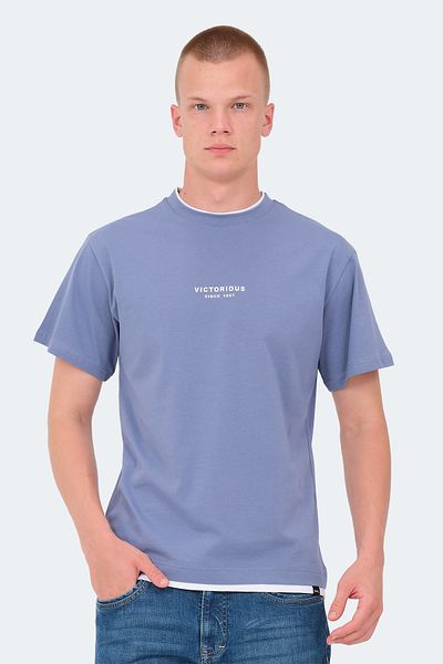 Slazenger Μπλε ανδρικό μπλουζάκι VRENI