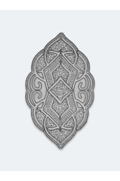 CAMİNHO DA LUA Placemat Embroidery Luxury Table Plate Ottoman Table and Presentation Set Dowry Rack Gray