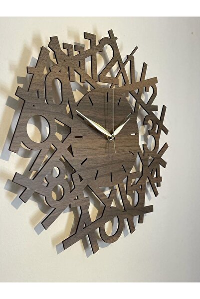 Ümra lazer Üm-ra ساعة حائط خشبية مزخرفة بالليزر مقاس 40*40