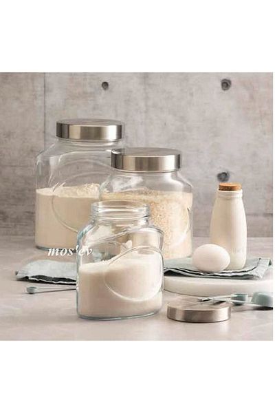Paşabahçe 1000cc Ellipse 2 Pieces Glass Jar