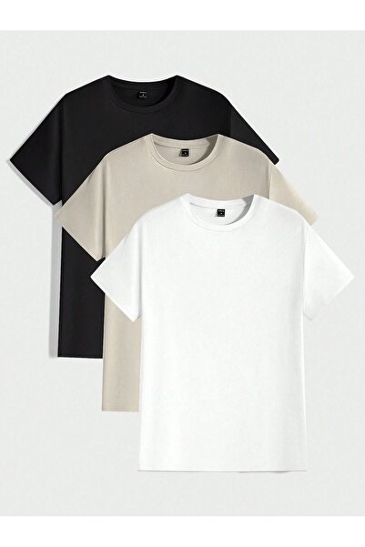 DAXİS Sportwear Company 3-Piece Unisex Oversize T-shirt