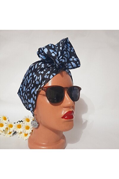 oben hobi إكسسوار شعر باندانا بسلك على الطراز الأفريقي، مشبك من القماش