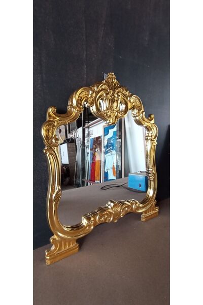 artglass vitray Gold Makyaj Aynası (70X 80)