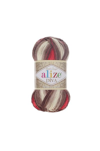 Alize Diva Batik 4574 100% Microfiber Acrylic (100gr 350m) Single Tuft 17 διαφορετικές επιλογές χρώματος Batik