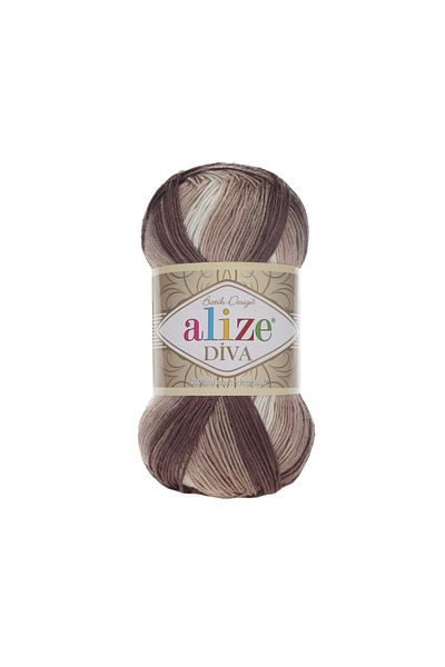 Alize Diva Batik 1815 100% Microfiber Acrylic (100gr 350m) Single Tuft 17 διαφορετικές επιλογές χρώματος Tie Dye