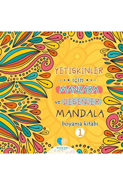 Mor Elma Yayıncılık Yetişkinler Için Manzara Ve Desenler Mandala Boyama Kitabı-1