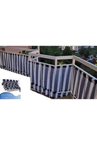 Görgülü Shop Balkon Demiri Için Bağcıklı Veya Kuşgözü Kapsül Halkalı Mavi Bey...