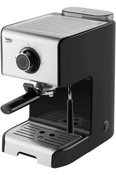 Beko Espresso Coffee Machine One Touch brews, 15 Bar Pump, 1.2L Tank, Cup Warmer, Drip tray -CEP152B
