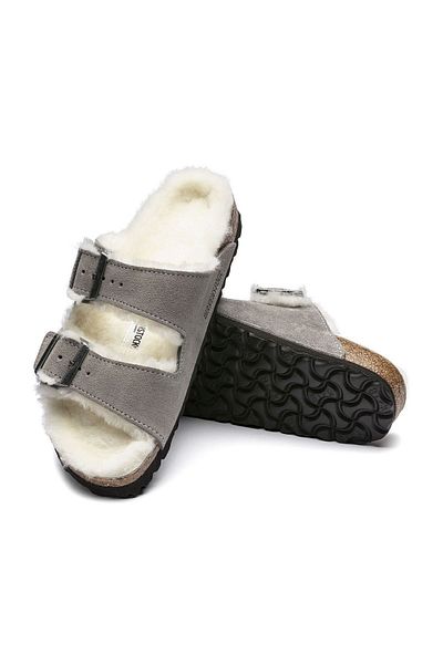 Birkenstock شبشب نسائي باللون البيج من Arizona Fell Vl Laf1017403-20317