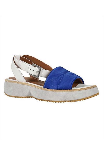Emporio Armani Women's Buckle Thick Sole Daily White Sandals X3u092 Xm344-836
