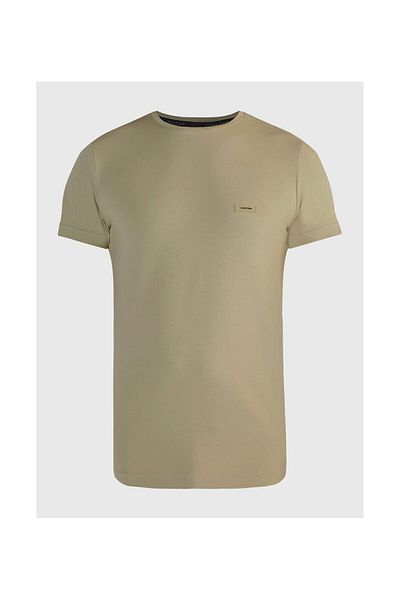 Calvin Klein Men's Brand Logo Cotton Daily Use Green T-Shirt K10K112724-MSS