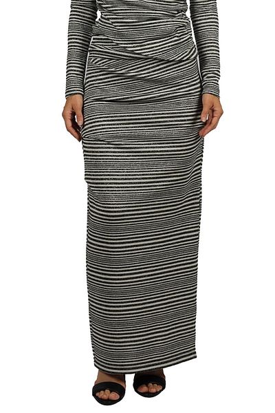 Berr-ın Women's High Waist Woven Fabric Comfortable Daily Ecru Skirt IBR3110-EKRU