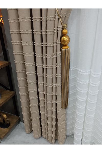 Vinaldi Beige Single Winged Dreamer Linen Backdrop - Does Not Want Ironing