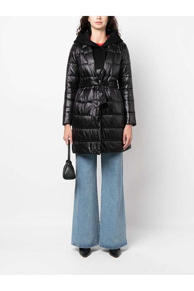 Liu Jo Women's Waterproof Stand Collar Puffer Black Jacket MF3021T9442-22222