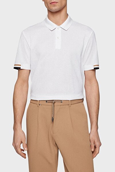 BOSS Logolu Regular Fit Düğmeli % 100 Pamuk Polo T Shirt Erkek Polo 50467113 100