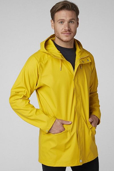 Helly Hansen Moss Rain Coat Overcoat Men's Yellow Coat Hha.53265-hha.344