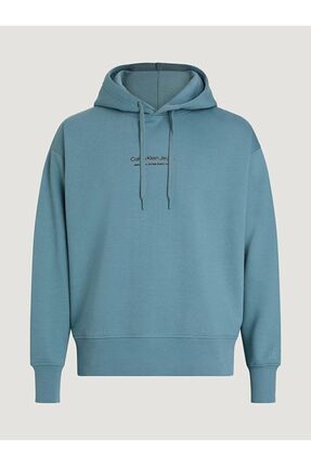 Calvin Klein Erkek Marka Logolu Pamuklu Normal Kal p Gunluk Mavi Sweatshirt J30J324629 CFQ Fiyat Yorumlar Trendyol
