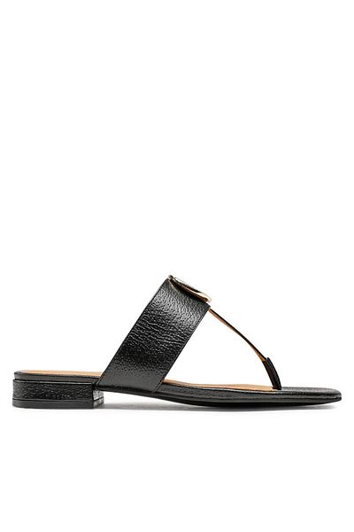 Emporio Armani Sandale negre pentru femei cu talpă subțire X3q078 Xf636-sıy