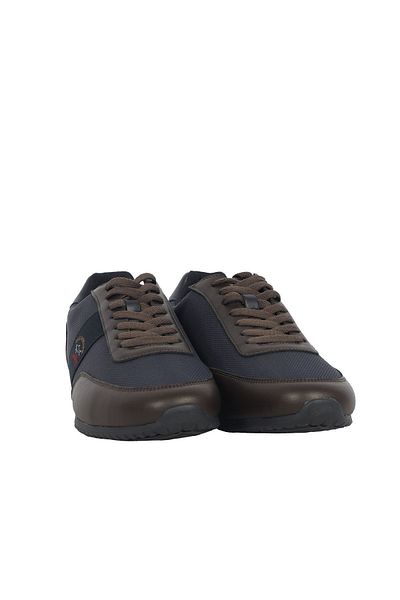 PAUL&SHARK Men's Lace-up Brand Logo Sports Style Brown Sneakers12318009-492