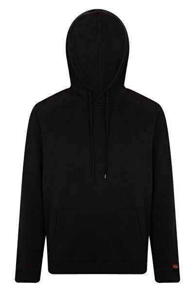 Superfly Men Kapüşonlu Sweat Erkek Siyah Sweatshirt 23169-2