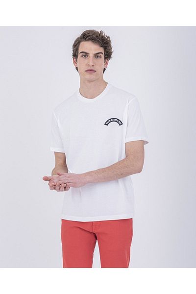 PAUL&SHARK Ανδρικό πλεκτό μπλουζάκι C.w. Βαμβάκι