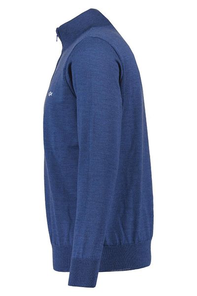 PAUL&SHARK Men's Long Sleeve Comfortable Blue Sweater with Brand Logo12311111-634