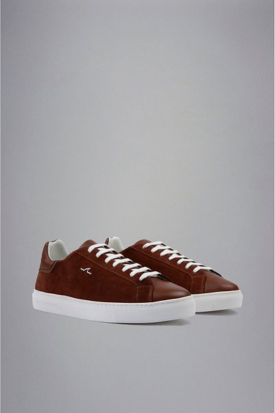 PAUL&SHARK Men's Leather Comfortable Sole Daily Use Brown1 Sneakers24418002-493