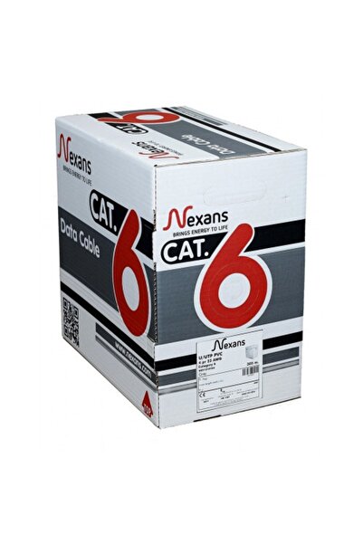 Nexans Cat6, 305m, , %100 Bakır, Lszh Halogen Free, Kablo (TURUNCU)