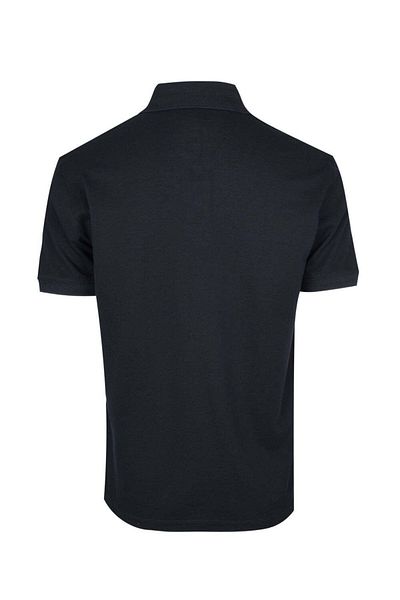 Emporio Armani Ανδρικό υφαντό ύφασμα μάρκας μπλουζάκι με λαιμόκοψη μπλε πόλο με λογότυπο 3D1FF2 1JTKZ-0920