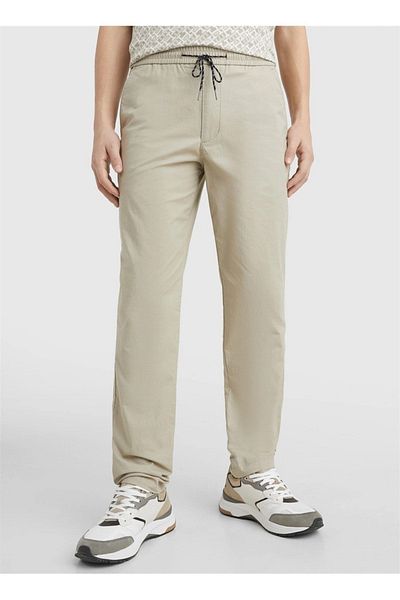 Tommy Hilfiger Men's Woven Wide Fit Casual Stone Trousers MW0MW31150-AEP