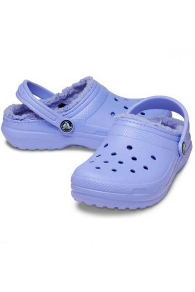 Crocs Παιδικές μωβ παντόφλες Classic Lined Clog T 207009 -5πυ