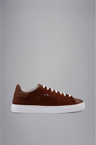 PAUL&SHARK Men's Leather Comfortable Sole Daily Use Brown1 Sneakers24418002-493