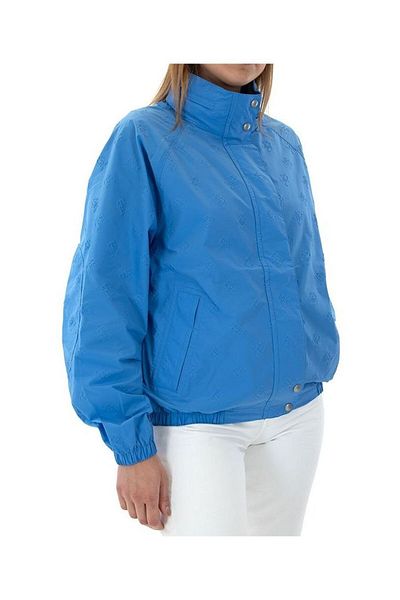 Tommy Hilfiger Women's Brand Logo Detailed Regular Fit Long Sleeve Blue Jacket WW0WW41554-C30