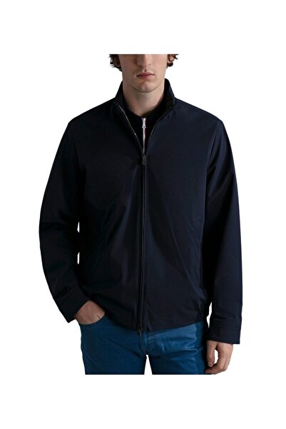 PAUL&SHARK Men's Logo Detailed Zippered Daily Use Blue Jacket24412000-013