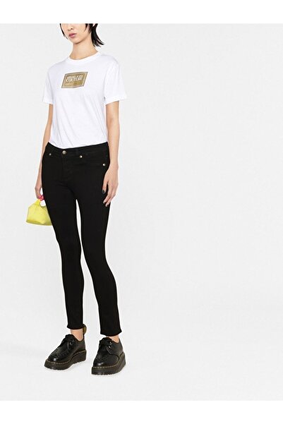 Versace Women's High Waist Slim Comfortable Black Pants 73hab5j2 Cdw00-909