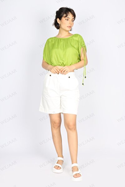 Naar Шорти з високою талією з бавовняної суміші для жінок - NAAR81414-EKRU