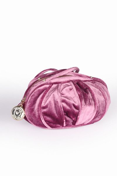 Emporio Armani Women's Brand Logo Leather Daily Use Pink Shoulder Bag Y3B187 YRU8A-80062