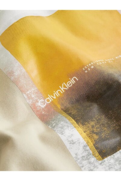 Calvin Klein Erkek Marka Logolu Uzun Kollu Rahat Yeşil Sweatshirt K10k112237-leb