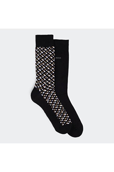 BOSS Erkek Marka Logolu Desenli Rahat Günlük 001 Çorap 50515141-001