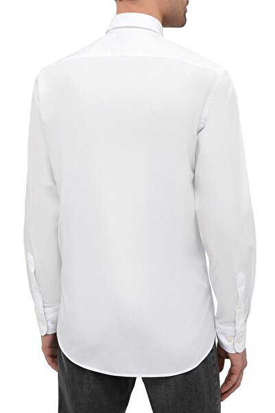 PAUL&SHARK Men's Cotton Long Sleeve Button Closure White Shirt21413464-010