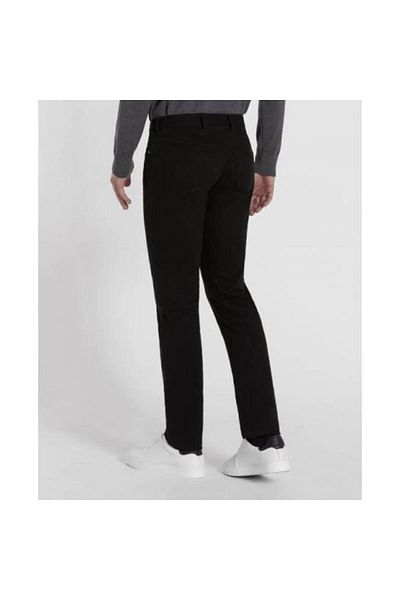 PAUL&SHARK Men's Normal Waisted Slim Fit Straight Leg Black Pants COP4007-011