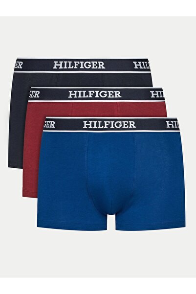 Tommy Hilfiger Erkek Beli Lastikli Logolu Rahat Kesim Çok Renkli Boxer UM0UM03185-0SX