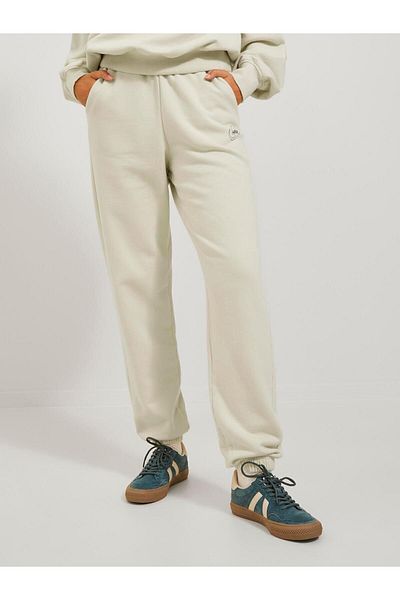 Jack & Jones Jack Jones Jxjada Soft Rlx Hw Pants Swt Sn Pantaloni de sport albi pentru femei 12244364 -01