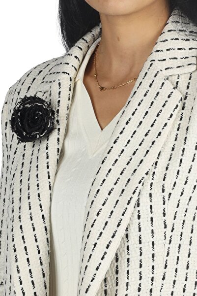 EXPLOSION Жіноча сорочка з візерунком, комір на ґудзиках, міні-довжина, екрю EXP62225-EKRU