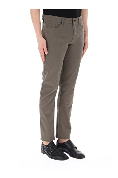 BOSS Erkek Denim Normal Belli Düz Model Günlük Kullanım Koyu Yeşil Jeans 50495370-258