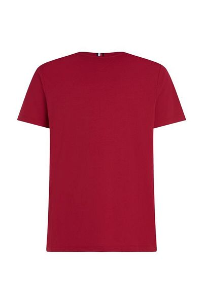 Tommy Hilfiger Men's Brand Logo Detailed Short Sleeve Round Collar Red T-Shirt MW0MW33696-XJV