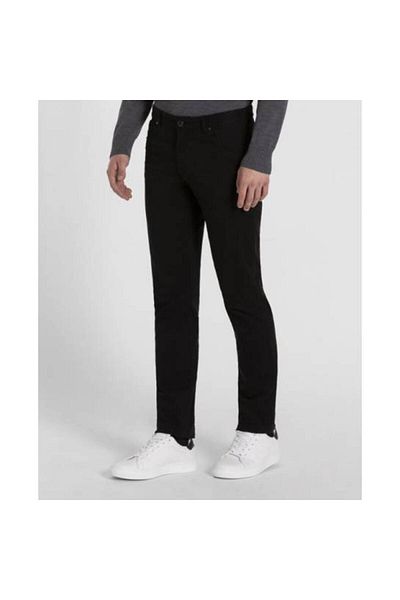 PAUL&SHARK Men's Normal Waisted Slim Fit Straight Leg Black Pants COP4007-011