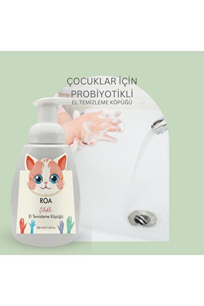 Roa Bitkisel Roa Probiotic Hand Cleaning Foam Soap 350 ml (Strawberry)