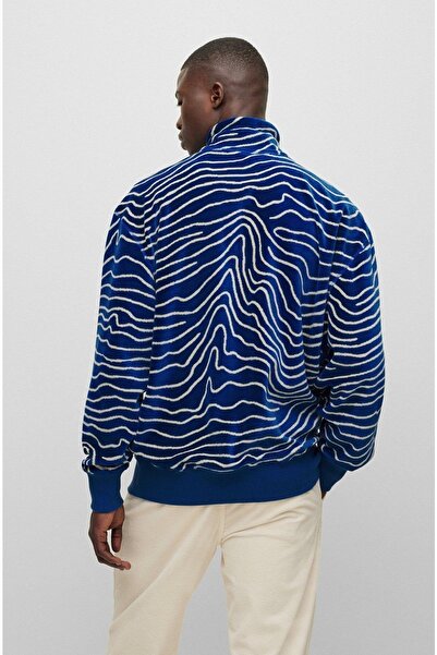 BOSS Fermuarlı Yaka Erkek Sweatshirt