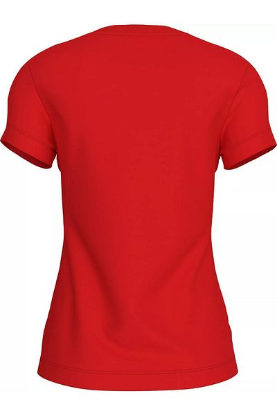 Calvin Klein Women's Crew Neck Red T-Shirt with Brand Logo J20J220161-XA7
